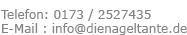 dienageltante Horneburg kontaktdetails Telefon Email